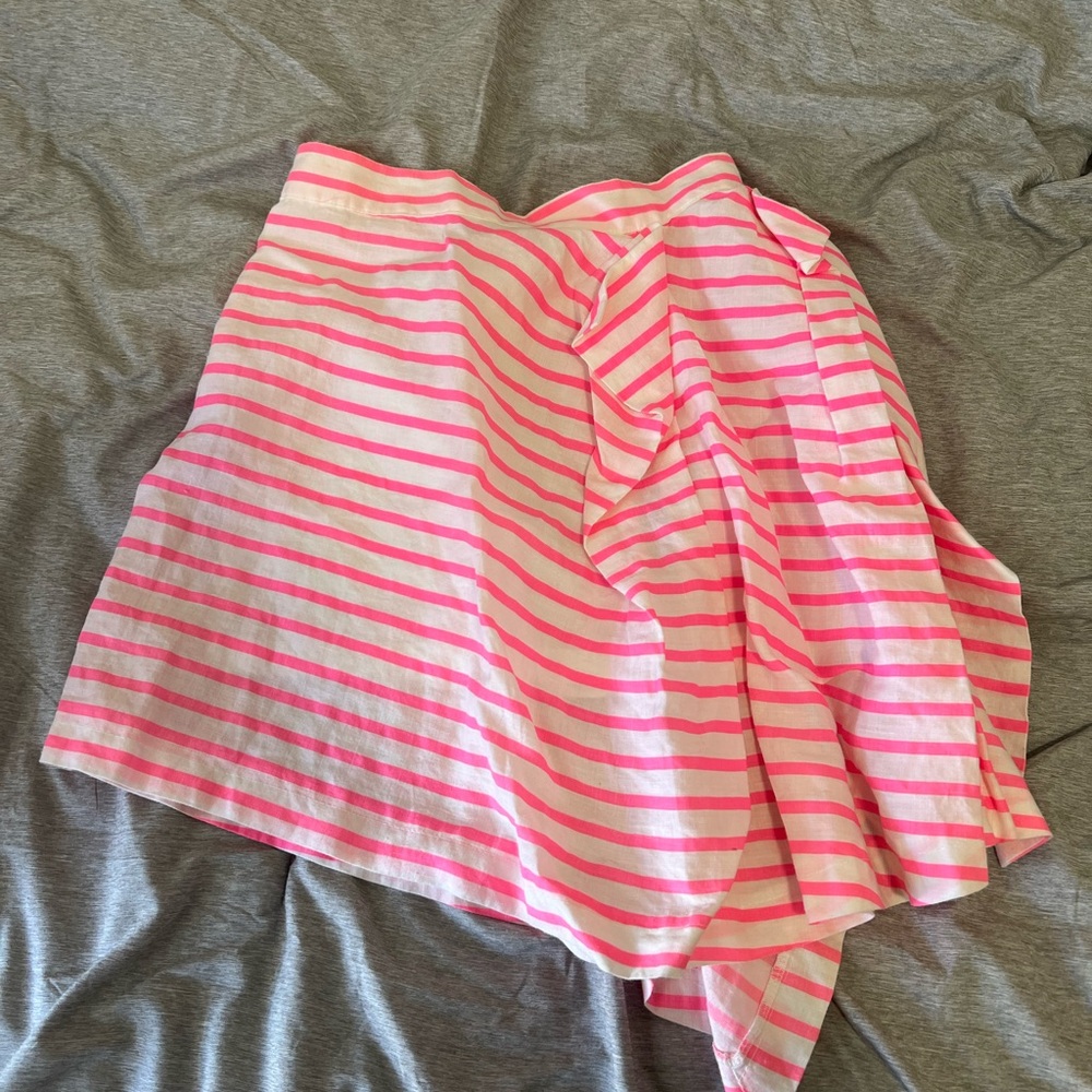 Pink Striped Skirt from Korea